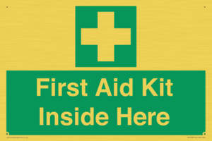 First Aid Kit Inside Here